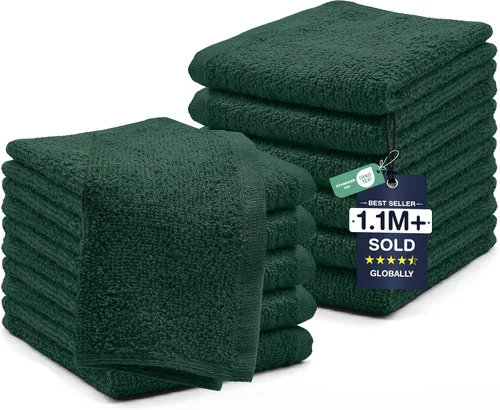 Miniatura 98 de DAN RIVER Paquete de 6 toallas de mano de alta calidad (16 x 28 pulgadas), 100% algodón, ultra suaves, ligeras, altamente absorbentes, para baño