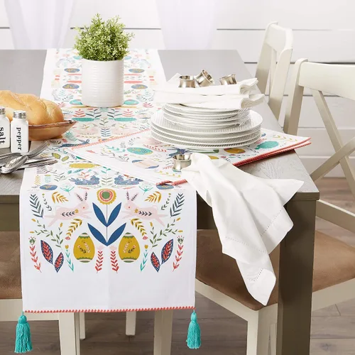 Miniatura 6 de DII Pascua Folk Garden Cocina Textiles