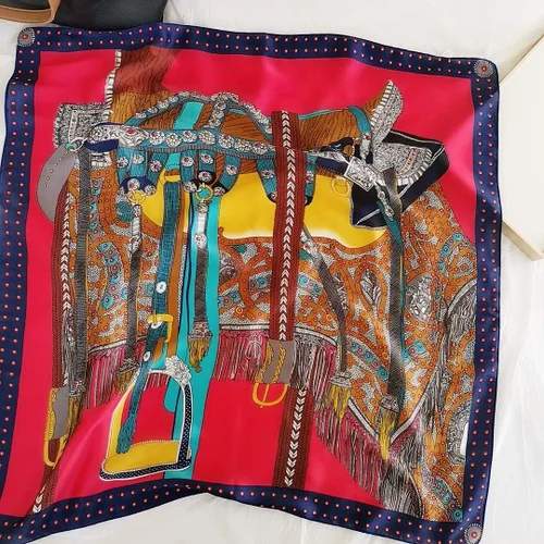 Miniatura 144 de FONYVE - Pañuelo de satén sedoso de tamaño mediano para mujer, cuadrado, 27.5 x 27.5 pulgadas
