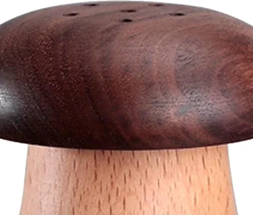 Miniatura 8 de TOPINCN Soporte para palillos de dientes, lindo recipiente de madera con forma de hongo para palillos de dientes, contenedor portátil