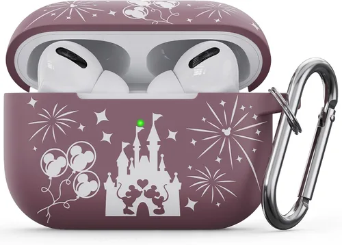 Miniatura 7 de Funda grabada de dos tonos compatible con Apple AirPods Pro de 2ª generación de 1ª generación, funda protectora completa de silicona para AirPods