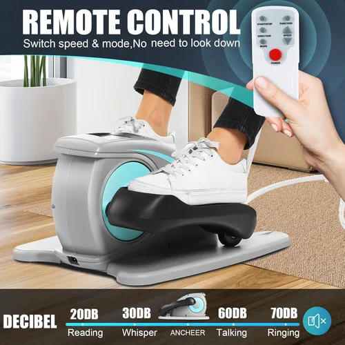 Miniatura 5 de ANCHEER Máquina elíptica para debajo del escritorio, ejercitador de pedal silencioso para personas mayores, oficina y hogar, equipo de entrenamiento