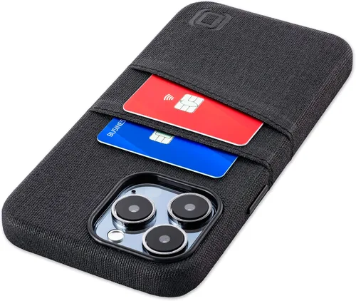 Miniatura 17 de Dockem Funda para tarjetas para iPhone 15 con placa de metal integrada para montaje magnético y 2 bolsillos para tarjetas: Cartera Luxe M2, piel