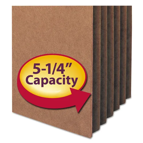 Miniatura 3 de Estuche para archivos de Smead. Pestaña de corte recto, expansión de 5-1/4", tamaño carta, redrope, 10 por caja (73234)