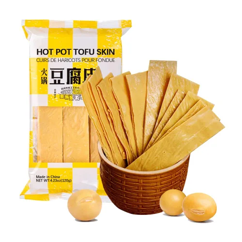 SIJIYUNLI -Piel de tofu 120g/4.23oz Soja seca, entusiasta vegetariano, adecuado para ensalada fría o olla caliente, ingredientes de barra picante,