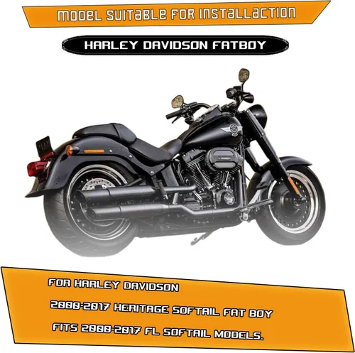 Miniatura 6 de Kinglemc, protector para motor, barra de choque Highway Freeway para Harley Davidson Softail FL Deluxe Fat Boy Slim Heritage Springer Classic Cross