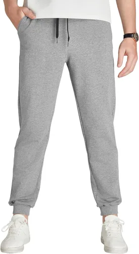 Miniatura 20 de Idtswch 30/32/34/36/38/40. Pantalones deportivos altos para hombre, extra largos, con bolsillos con cremallera