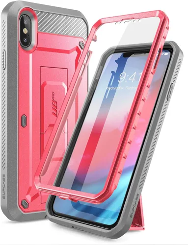 Miniatura 8 de SUPCASE Unicorn Beetle Pro Series: funda diseñada para iPhone XS Max, funda resistente de cuerpo completo con protector de pantalla integrado y Negro