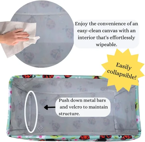 Miniatura 121 de NGIL Bolsa de comestibles reutilizable extra grande plegable de gran tamaño para comestibles, almacenamiento, picnic, playa, Estampado