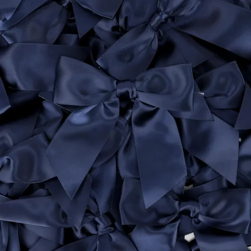 Miniatura 59 de AIMUDI Lazos de Satén Azul Real con Nudo Giratorio para Bolsas de Golosinas 4.5" Lazos Azules Pre-Atados para Envolver Regalos Lazos de Cinta Azul