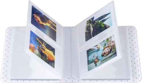 Miniatura 3 de Ablus - Álbum de fotos con 64 bolsillos para fotos instantáneas de cámaras Fujifilm Instax Mini 7s 8 8+ 9 25 26 50s 70 90 y letrero, pequeño Azul