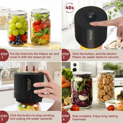 Miniatura 4 de Tapas de conservas para tarros de masón, 24 piezas, tapas de repuesto de boca regular, sellado hermético a prueba de fugas, material de grado