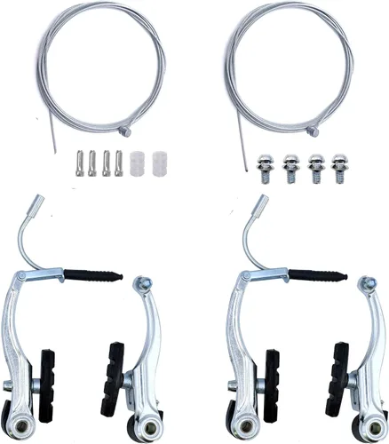 Miniatura 9 de 2 pares de frenos de bicicleta, juego completo universal de frenos de bicicleta en V, reemplazo de bicicleta de montaña para la mayoría