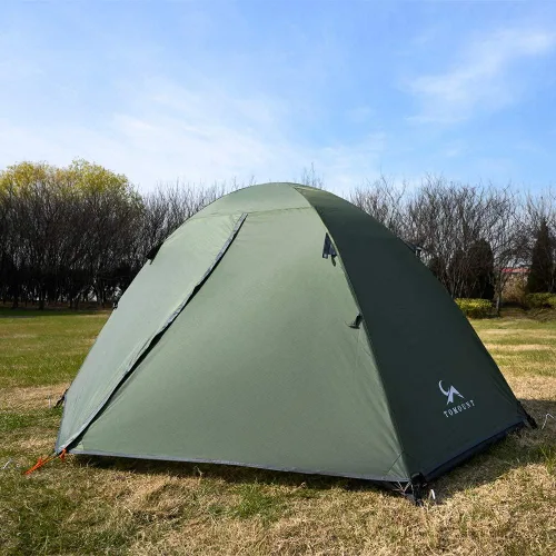 Miniatura 8 de MC TOMOUNT - Tienda de campaña para mochileros para 1-2 personas, impermeable, ligera, de doble capa, poste de aluminio independiente para acampar