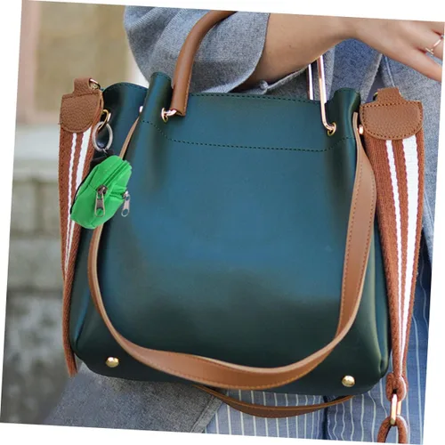 Miniatura 9 de 1 juego de mini mochila, monedero, llaveros con cremallera, bolsas de cambio, lindo mini bolso llavero colgante para llaves y artículos esenciales