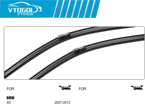 Miniatura 3 de VTOGOI Escobillas limpiaparabrisas con juego de escobillas traseras para BMW X5 2007-2013, repuestos de limpiaparabrisas automotriz, que cumplen