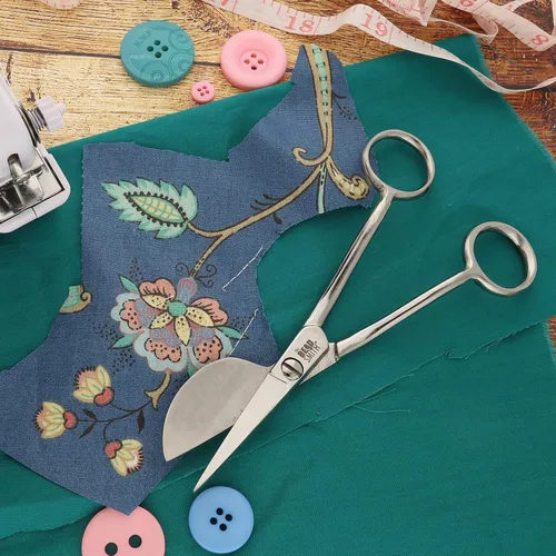Miniatura 7 de The Beadsmith Tijera de apliques – 6 pulgadas, borde de cuchillo de pico de pato, mango en ángulo, tornillo de tensión ajustable – forma de paleta