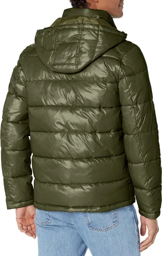 Miniatura 2 de GUESS Chaqueta acolchada de peso medio para hombre con capucha extraíble