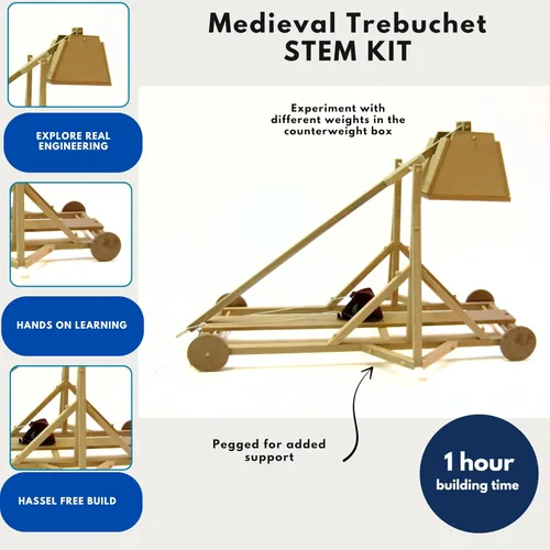 Miniatura 3 de Pathfinders Kit de madera medieval Trebuchet