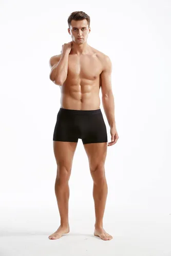 Miniatura 6 de Ropa interior modal para hombre de microfibra sin costuras, calzoncillos bóxer de pierna corta