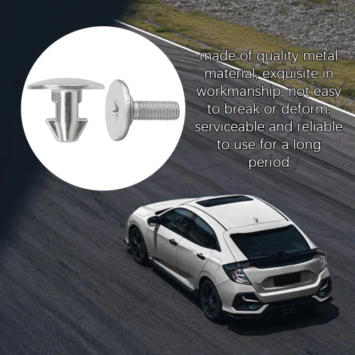 Miniatura 3 de Zufoty 8 piezas de tornillo para cubierta de motor de radiador, pernos de tapa inferior de cubierta de salpicaduras para Honda Accord Civic CR-V