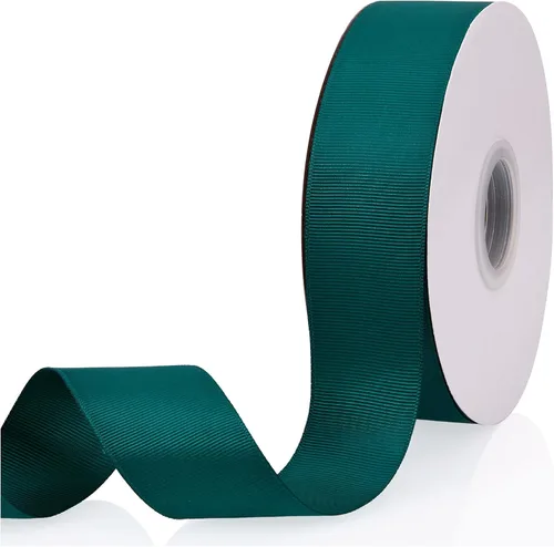 Miniatura 101 de Cinta de grogrén de doble cara de color liso azul bebé de 1-1/2 pulgadas x 50 yardas para envolver regalos, bodas, fiestas, manualidades, lazos