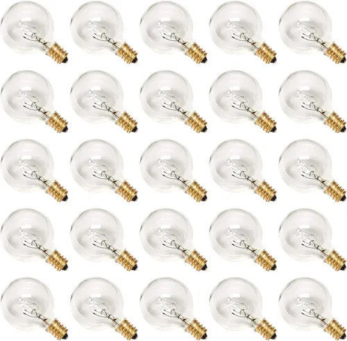 Miniatura 8 de Bombillas LED G40 de repuesto, bombilla LED de plástico transparente de 1 W, se adapta a enchufes de base de tornillo de candelabro E12 C7