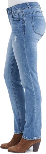 Miniatura 5 de Democracy Pantalones de mezclilla de pierna recta Petite Ab Solution para mujer