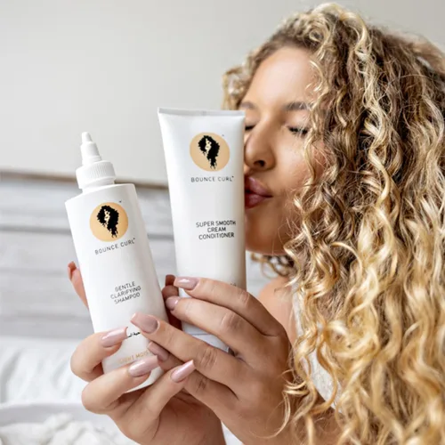 Miniatura 3 de Bounce Curl - Acondicionador desenredante hidratante para cabello rizado fino y medio, aceite de aloe y semillas negras, color seguro, sin silicona