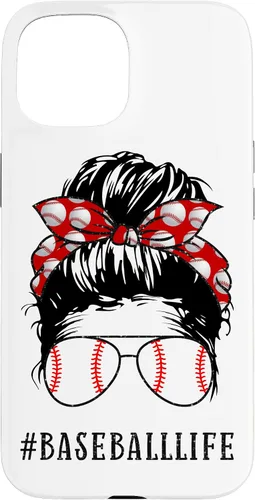 Miniatura 6 de Mom Messy Hair Bun Aviators Glasses Baseball Mother Life Case for iPhone 17