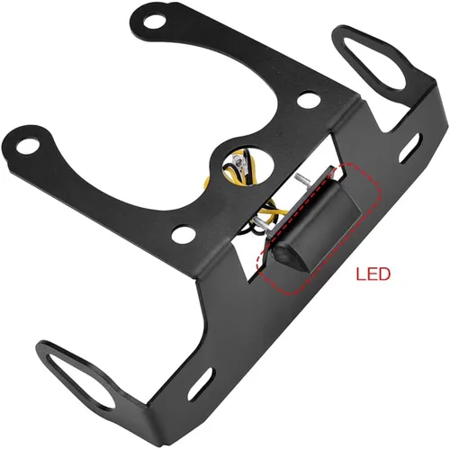 Miniatura 3 de Tail Tidy, eliminador de guardabarros apto para Yamaha FZ1 FZ8 FZ-1 FAZER1000, con luz LED de matrícula, compatible con señal de giro original