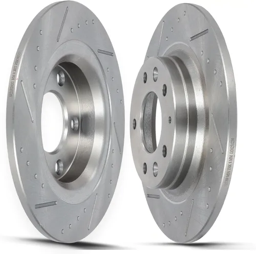 Miniatura 10 de SCITOO Rear Brake Rotors For Honda For CR-V 2002-2004 Drilled & Slotted Disc Brakes Rotors Replacement:31304