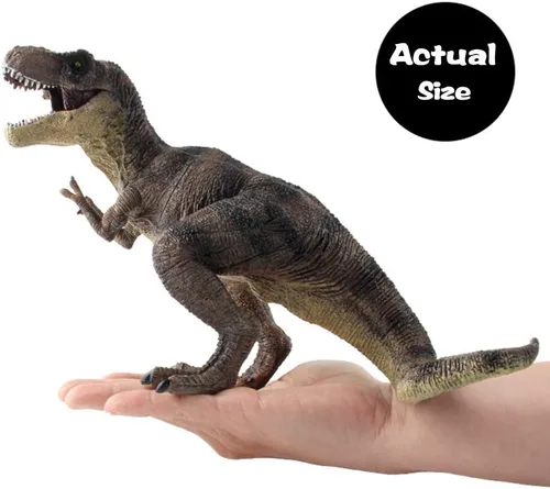 Miniatura 3 de RCOMG Tyrannosaurus Rex, figura de juguete realista de dinosaurio, figuras de plástico educativo de animales prehistóricos T-Rex para niños pequeños