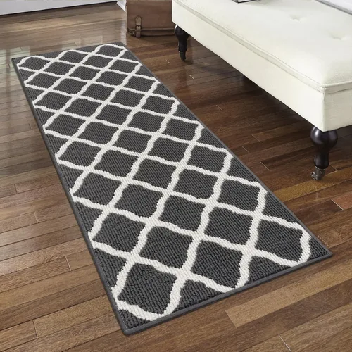 Miniatura 30 de SHACOS Alfombra de pasillo lavable de 2 x 8 pies, con parte trasera de goma antideslizante, resistente a las manchas, alfombra de cocina
