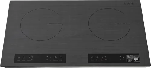 Miniatura 13 de Cocina de inducción digital, estufa eléctrica de doble quemador de 2400 W 110 V, quemador de encimera con patas, cocina de inducción Vitro cerámica