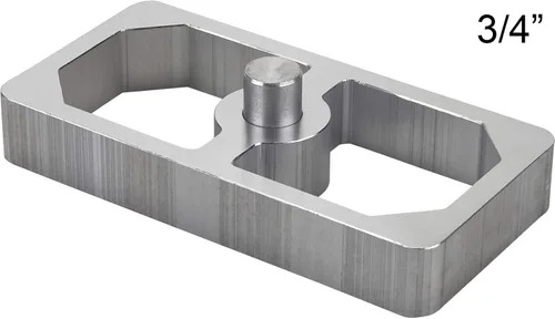 Miniatura 4 de Bloque de bajada de resorte de hoja de aluminio de 1 pulgada – Universal, versátil para ajuste de altura de manejo, 2.5 pulgadas de ancho x 5
