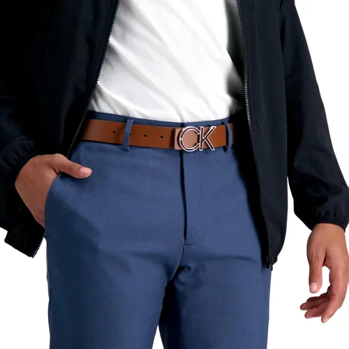 Miniatura 5 de Calvin Klein Cinturón de hebilla con logotipo grabado casual para hombre