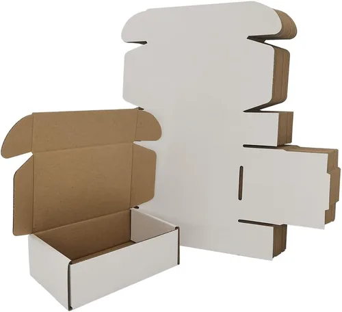 Miniatura 19 de Cajas de envío pequeñas de 9 x 6 x 2 pulgadas, paquete de 25 sobres de cartón corrugado blanco, suministros de embalaje para pequeñas empresas