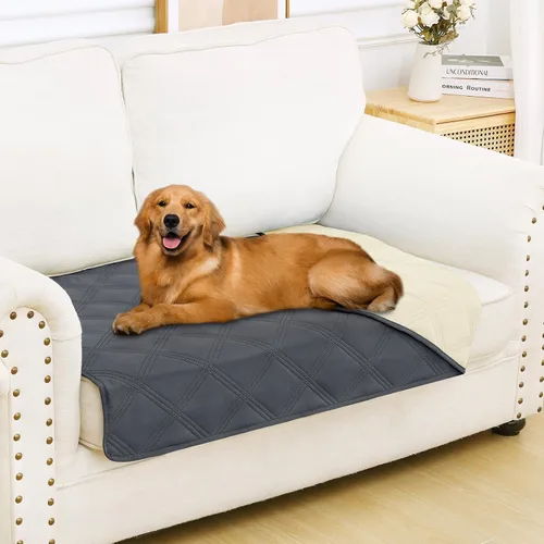 Miniatura 143 de Smiry Funda Impermeable para Cama de Perro, Manta Suave Reversible para Mascotas, Lavable a Prueba de Fugas para Gatos y Perros, Funda para Sofá