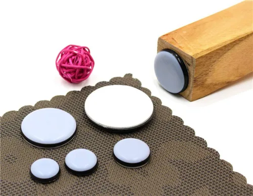 Miniatura 4 de ALIMITOPIA 20 piezas de muebles de teflón adhesivo para muebles de cocina, parachoques deslizante, almohadilla autoadhesiva para suelo de baldosas