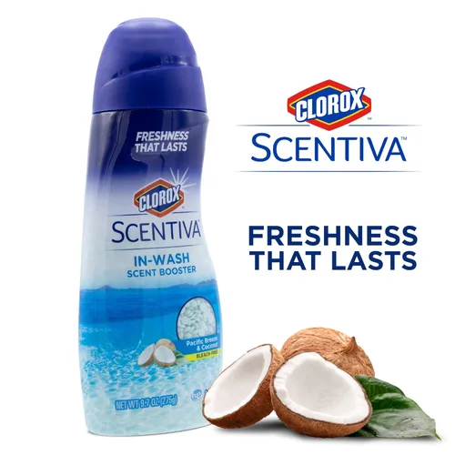Miniatura 5 de Clorox Scentiva - Ambientador de fragancia para ropa, toallas y ropa de cama, eliminador de olores, aroma fresco de larga duración, 9.7 onzas