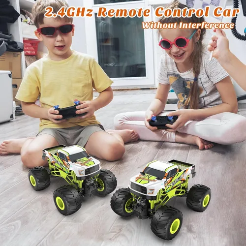 Miniatura 3 de Camión monstruo RC a escala 1:16 - Camión todo terreno de 2.4GHz para niños de 4 a 12 años, camión RC todoterreno de 20 Km/h, regalo de Navidad