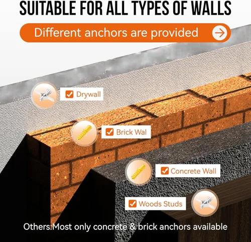 Miniatura 9 de Soporte de pared para barra de sonido para Samsung, Sony, LG, Vizio, Bose, JBL y más soportes de barra de sonido debajo del televisor, profundidad