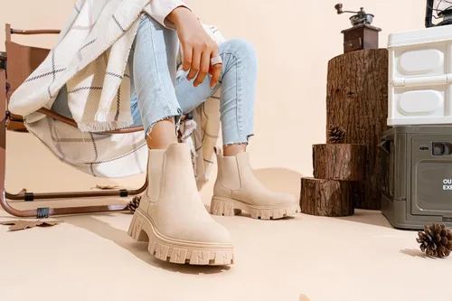 Miniatura 3 de Jeossy Botines Chelsea 9620 para mujer Botines elásticos con plataforma y suela de lengüeta a la moda