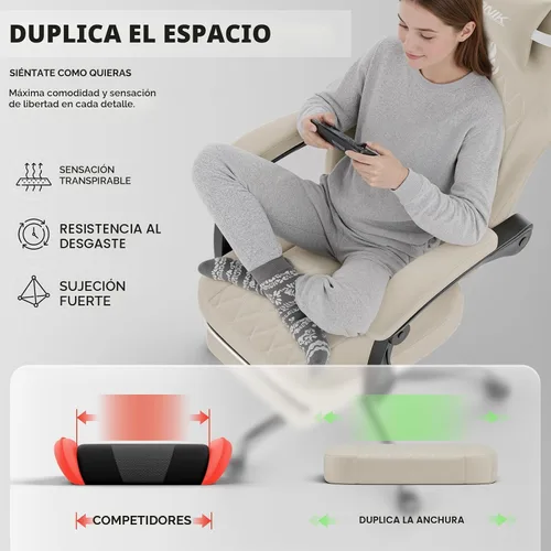 Miniatura 6 de Silla ergonómica para videojuegos, sillas para videojuegos, sillas de computadora para videojuegos, sillas de jugadores para adultos, soporte lumbar