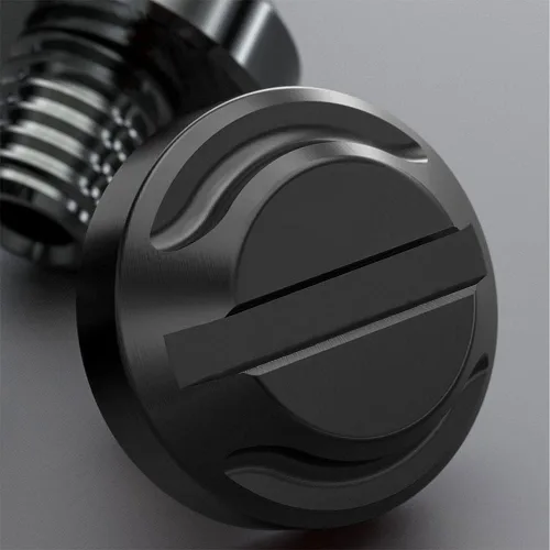 Miniatura 7 de 4 tornillos CNC para espejo de motocicleta, 2 tornillos regular+2 reversos M10x1.25 (negro, M10>2 regular + 2 reverso)