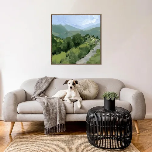 Miniatura 5 de Amanti Art Lienzo enmarcado para pared, 30 x 30 pulgadas, camino forrado de árbol I por Victoria Barnes, lienzo enmarcado para pared, obras de arte