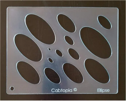 Miniatura 2 de Plantilla de diseño de joyería lapidaria "elipse