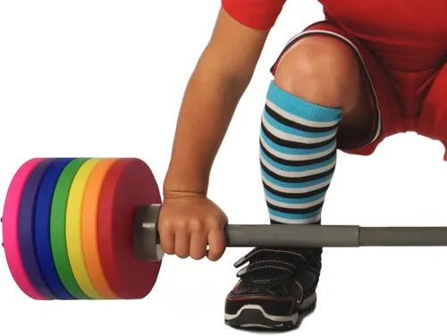 Miniatura 9 de WOD Toys Placas de parachoques de colores mini – Placas de parachoques adicionales para la barra Mini – Juguetes de fitness seguros y duraderos