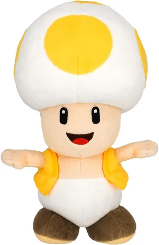 Miniatura 2 de Sanei Super Mario All Star Collection AC32 - Peluche de sapo amarillo de 8 pulgadas